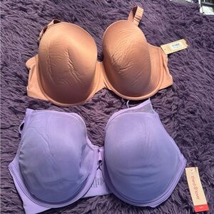 ThirdLove Purple and Tan Bra Set